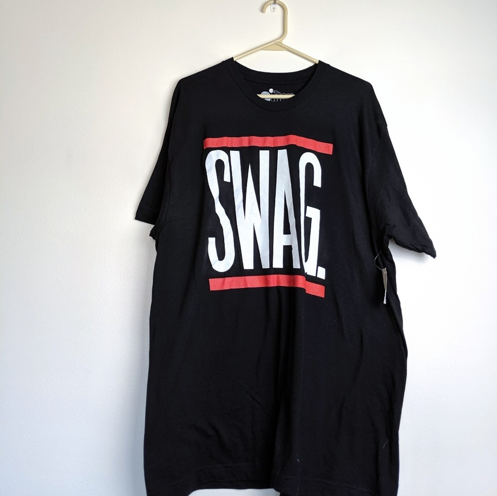2 Monkeys Swag Black T-shirt Size XL NWT